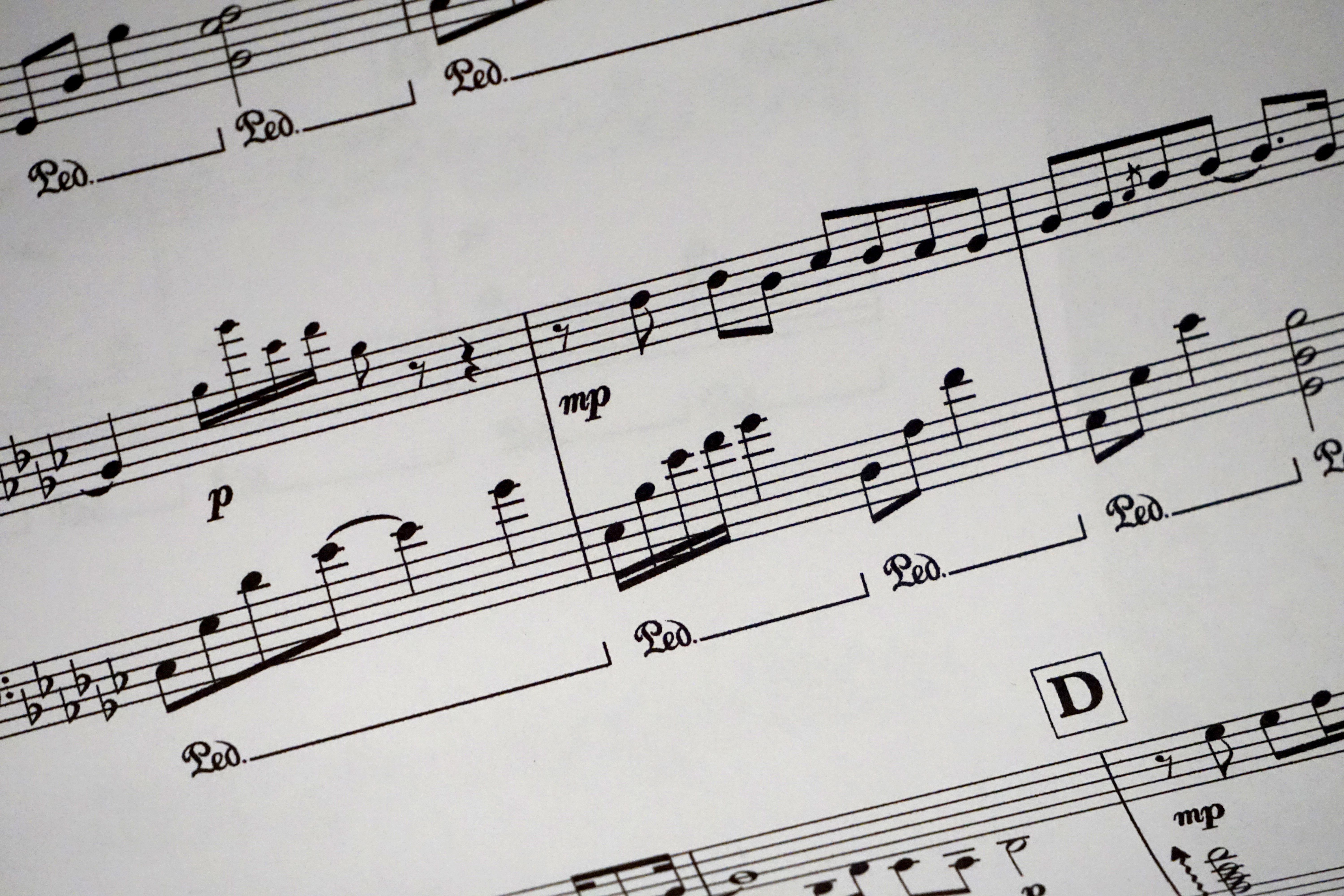 Music sheet background